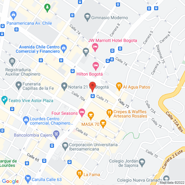 Mapa de Corporación Financiera Internacional Ifc