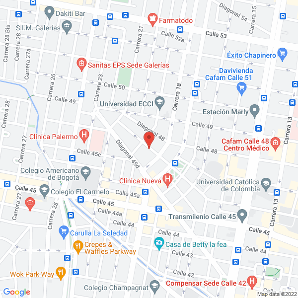 Mapa de Pretium Avaluos Y Consultorías