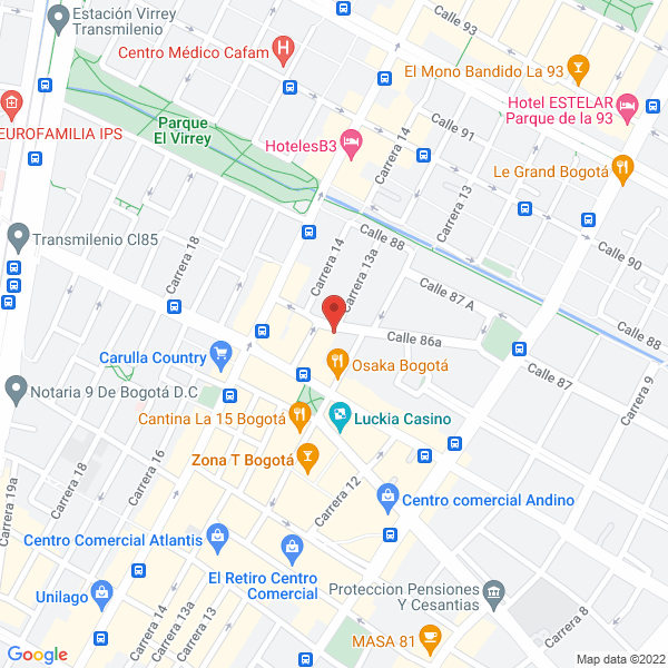Mapa de Polka Dot Pasteleria