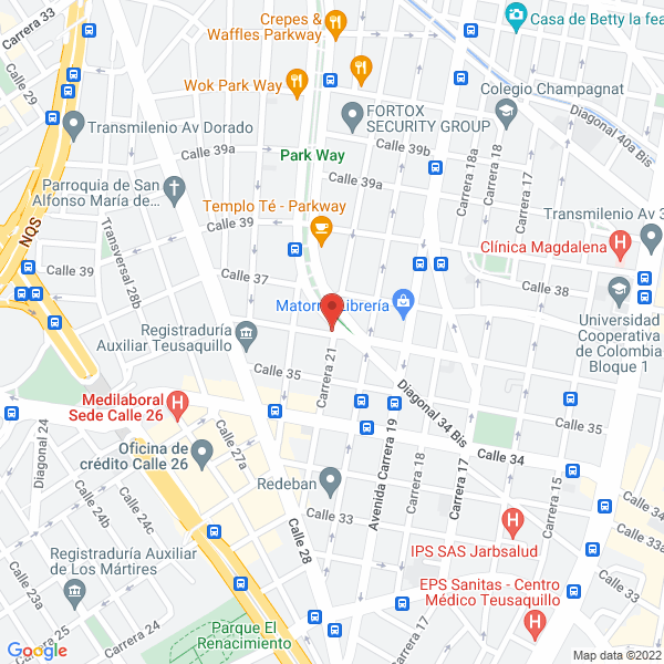 Mapa de Cooperativa De Servicios Especiales Promedios