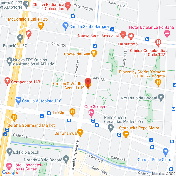 Mapa de Restaurante The Nook Kitchen And Bar