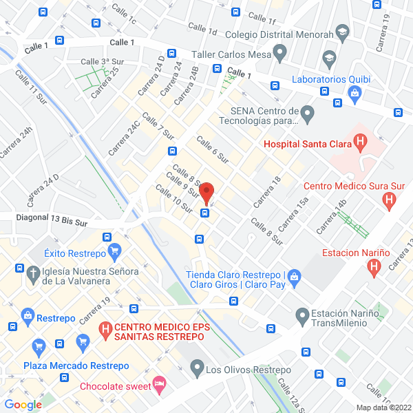 Mapa de Cooperativa Multiactiva Grupo Futuro
