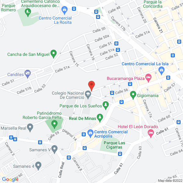 Map of Fundación Centro Vida Y Bienestar Mí Segunda Huella