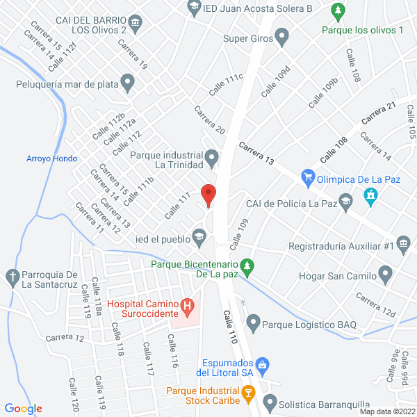 Map of Pernett Charris Javid