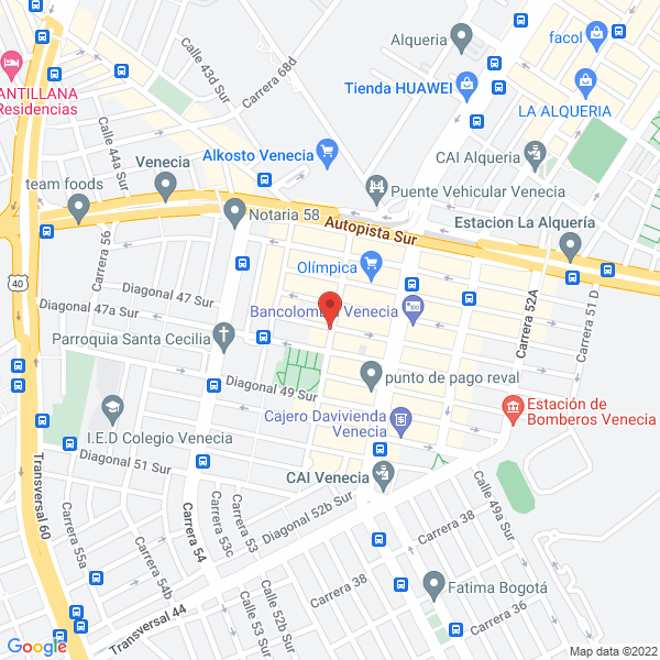 Mapa de La Fería Del Bolso De La 52