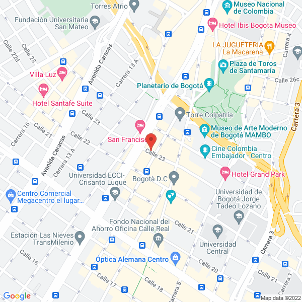 Mapa de Hotel Andino Inn