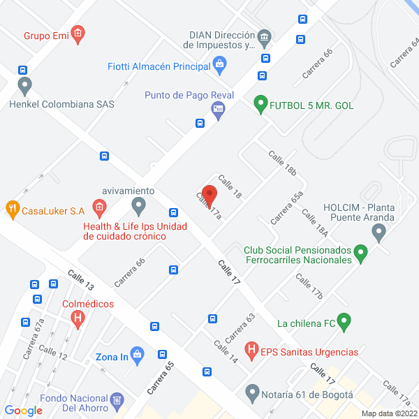 Mapa de Darplas Ltda