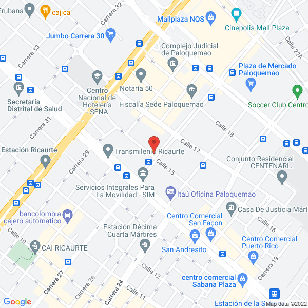 Mapa de Mangueras Y Racores Ltda