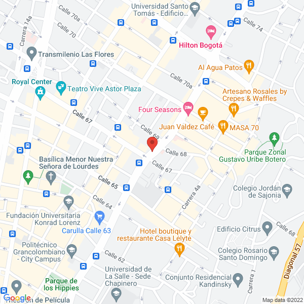 Mapa de Opción Juridica Profesionales Consultores