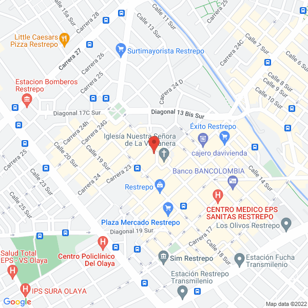 Mapa de Calzado Barbarella