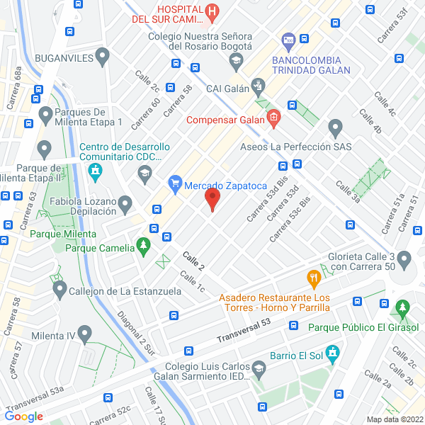 Mapa de Fabrica De Tamales Tolimenses Eduard