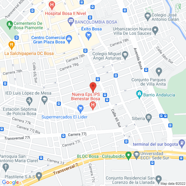 Mapa de Forros Paola