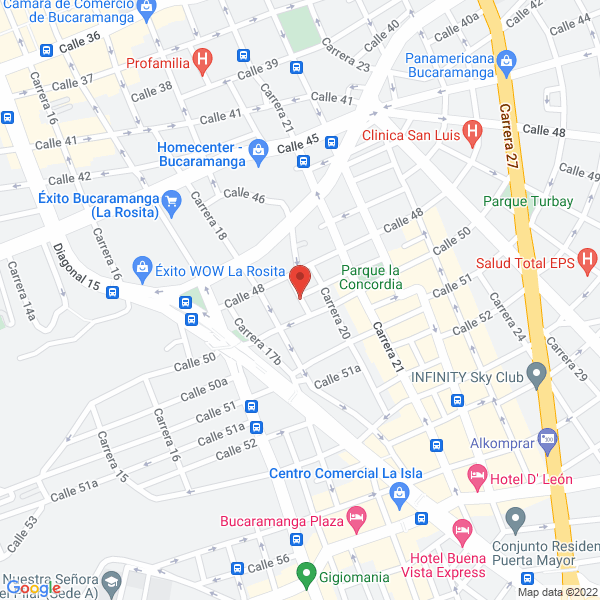 Map of Aser Envíos Mensajería
