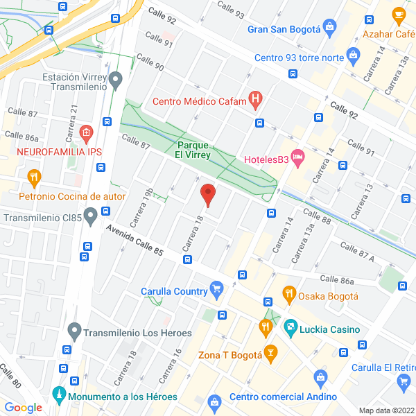 Mapa de Trycore S.A.S.