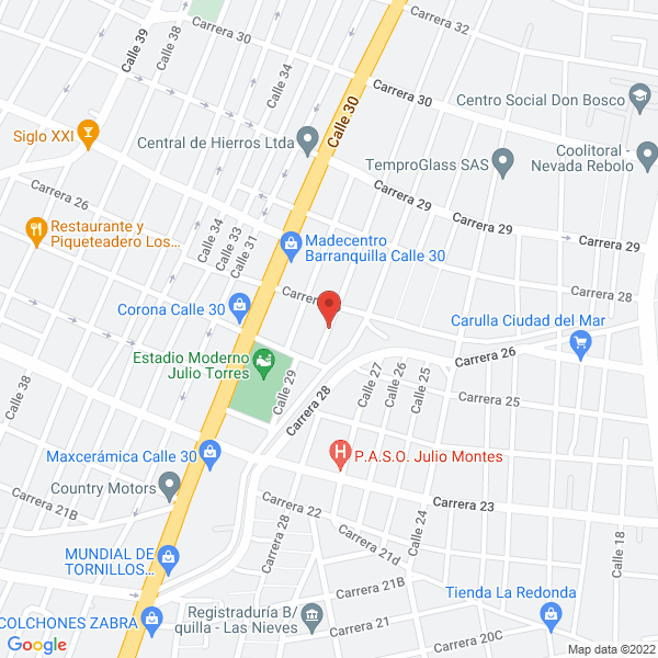Map of Iglesia Bethel