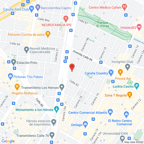Mapa de Consultorio Psicología Dra Ileynne Stephany Ordoñez