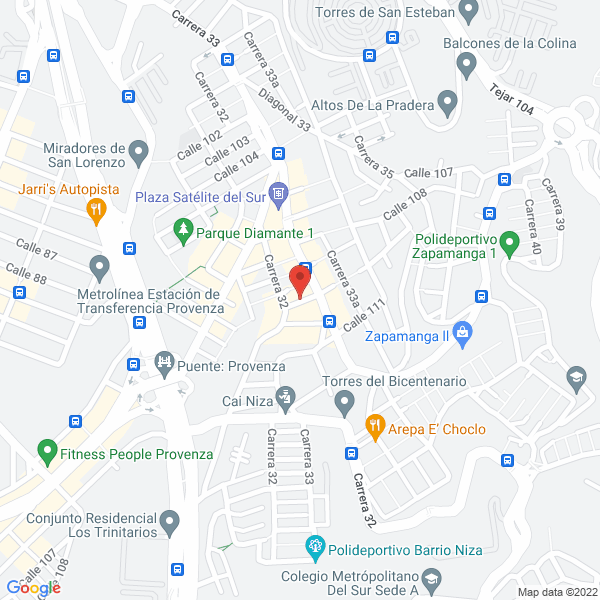 Map of Bysep Calidad Precisa