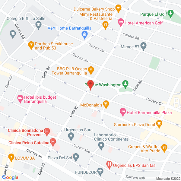 Map of Colchones First Mattress Co.