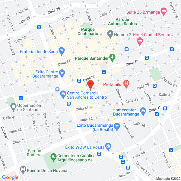 Map of Hotel Embajador Real