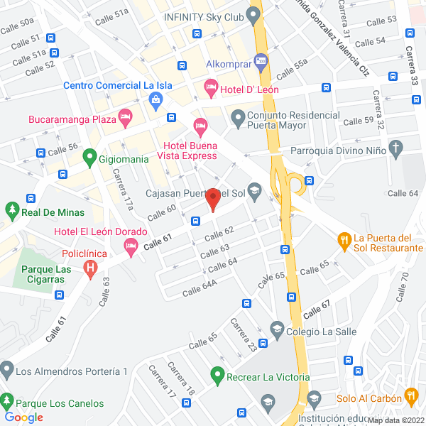 Map of Pinturas Mundo Del Color La 61