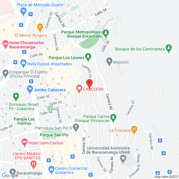 Map of Construcciones Diseños Interventorías Y Asesorías Codisa S.A.S.