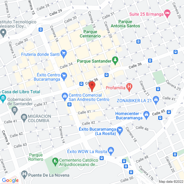 Map of Mi Sazón Santandereano