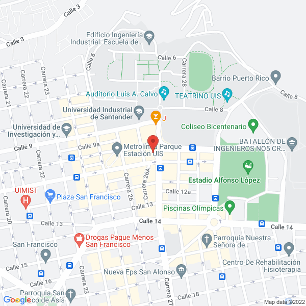 Map of Restaurante Y Cafetería Chocolisto