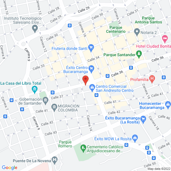 Map of M.L.H Arquitectura E Ingeniería S.A.S