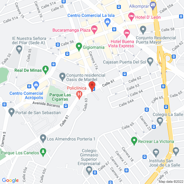 Map of Crear Colombia 4 Bucaramanga S.A.S.