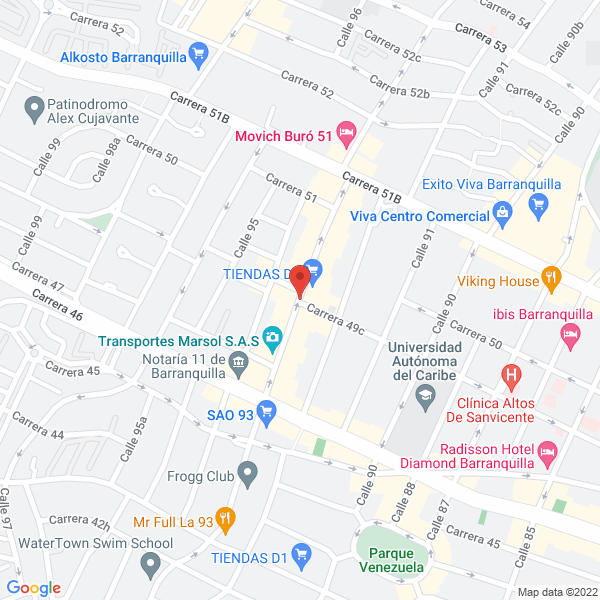 Map of Industrias Alimenticias Darfa S.A.S.