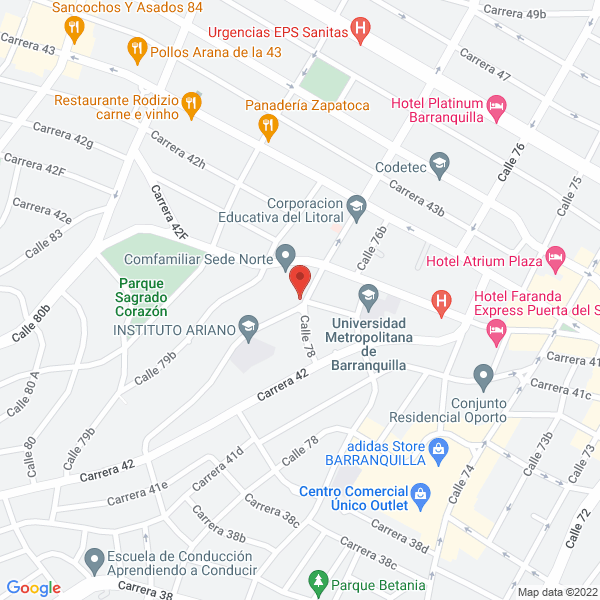 Map of Ingeniería Y Consultoría De Proyectos S.A.S.