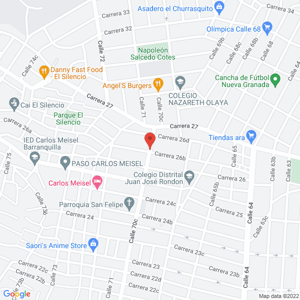 Map of Jaime Roque Quiñones Tafur S.A.S.