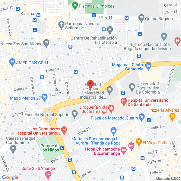 Map of Administración En Salud Cooperativa De Trabajo Asociado