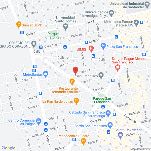 Map of Ag Comercializadora