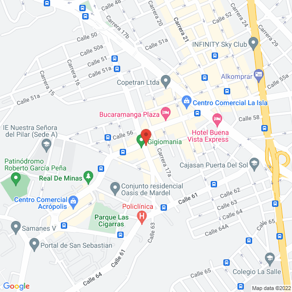 Map of Materiales Y Flejes La 17