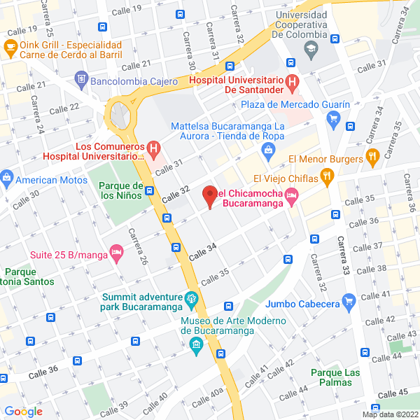 Map of Panadería Nanopán Bucaramanga