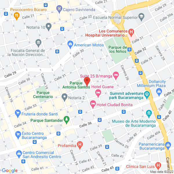 Map of De Fruta