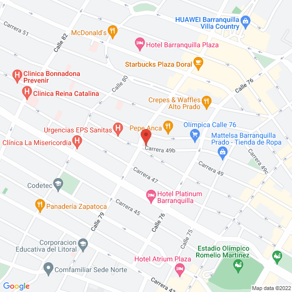 Map of Rosett Especialista En Cejas Y Pestañas