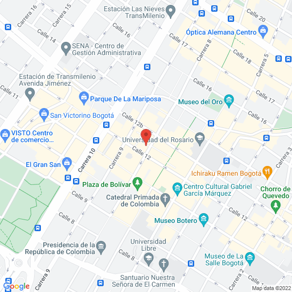 Mapa de Colegio Mayor De Nuestra Señora Del Rosario