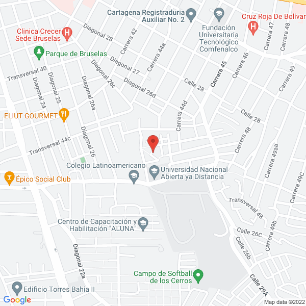 Map of Efrain Simancas Perez