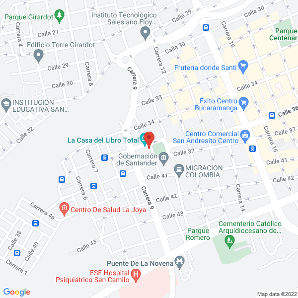 Map of Autónoma De Santander 