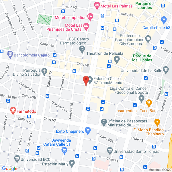 Mapa de Centro Asistencial Veterinario Zoo