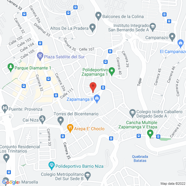 Map of Aretrigos