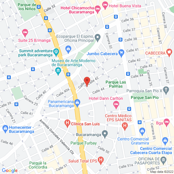 Map of Art Face Center