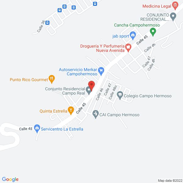 Map of Asadero Garibaldi