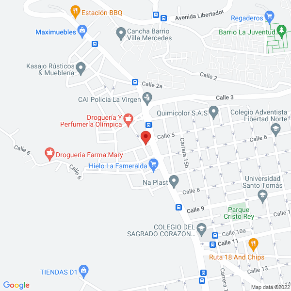 Map of Asadero Mac Pao