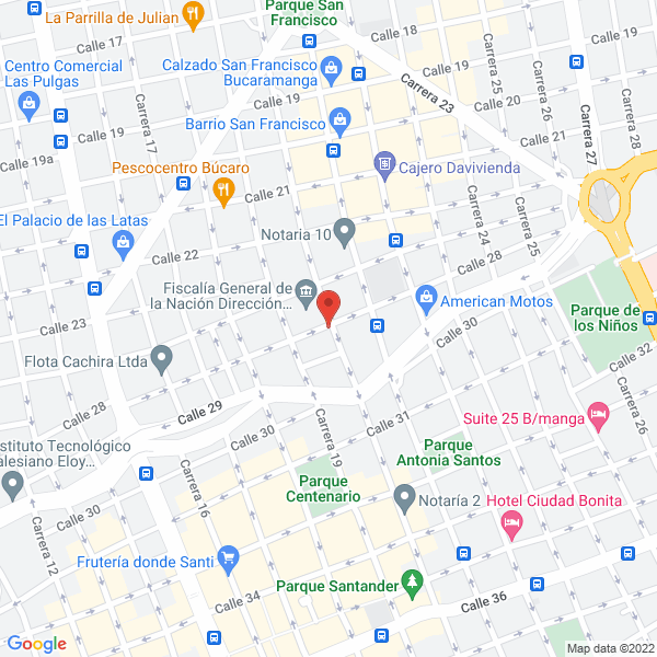 Map of Asesorías De Tránsito Segura