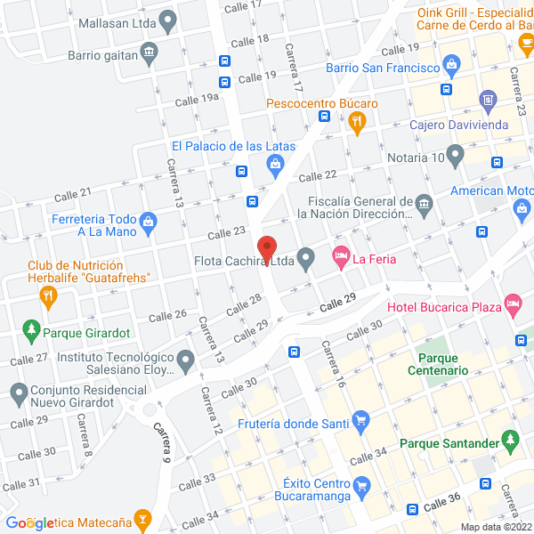 Map of Asociación De La Comunicación Comunitaria Charalá Estereo