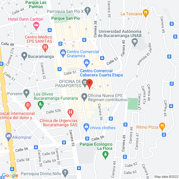 Map of Bombonera Licores