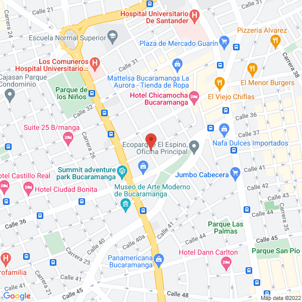 Map of Bonna Pizzería